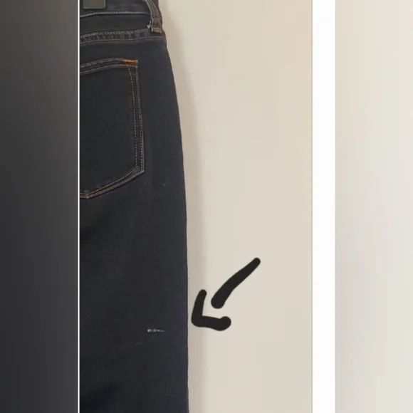 Banana Republic Curvy Fit Mid-Rise Bootcut Dark Wash Denim Blue Jeans size 31 - Picture 11 of 11